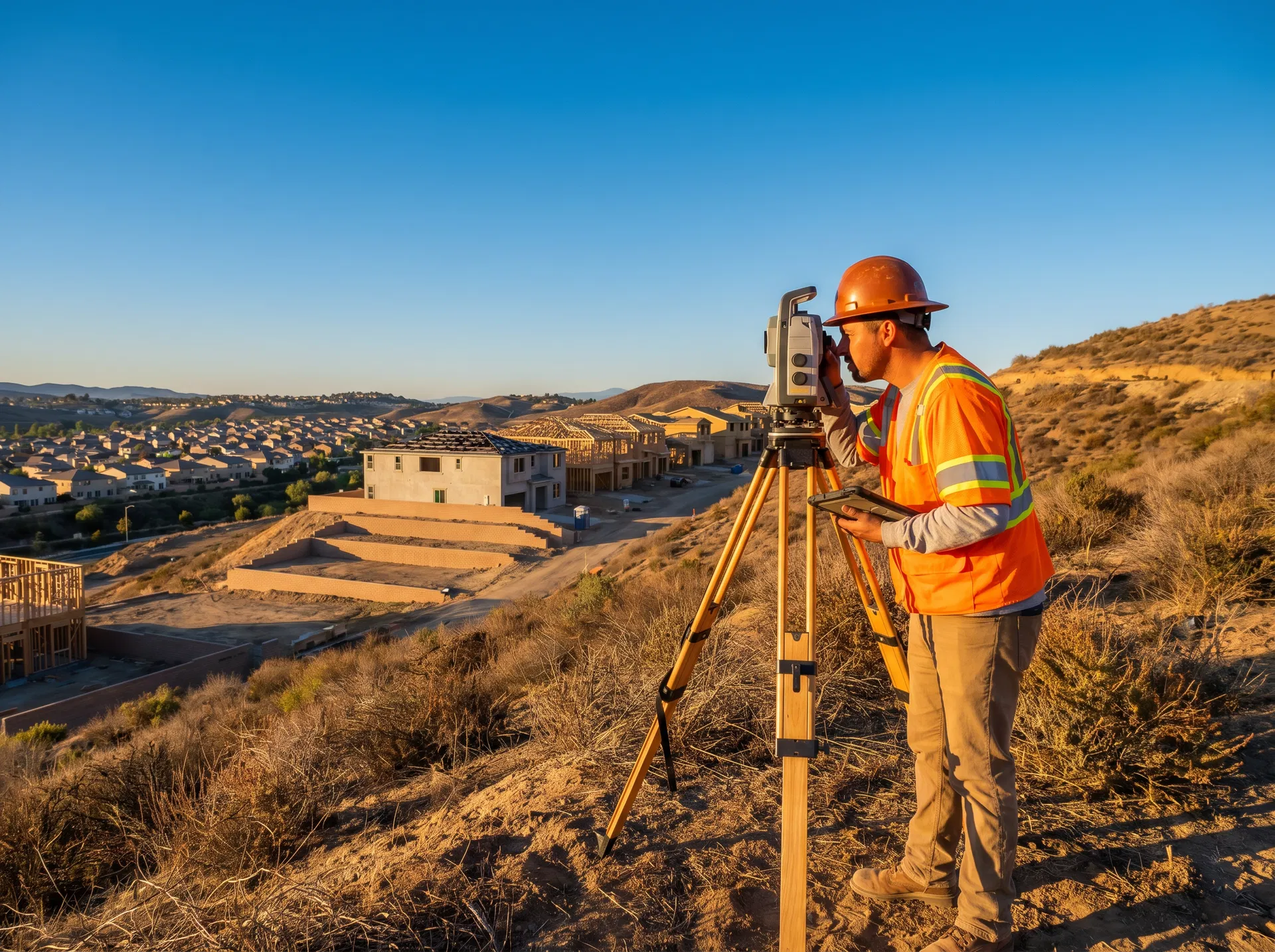 Surveyor in the field