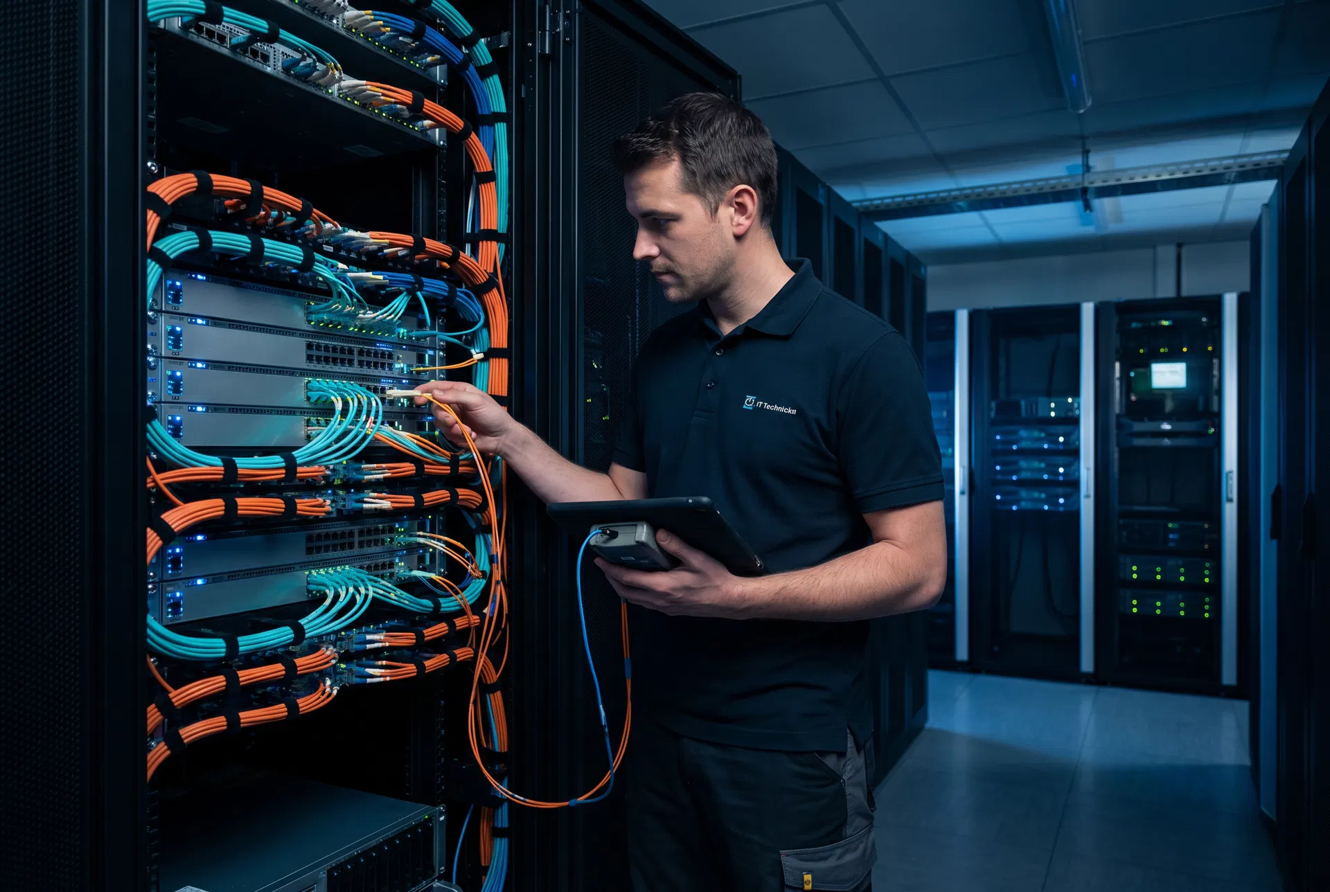 Ryntech IT technician at work