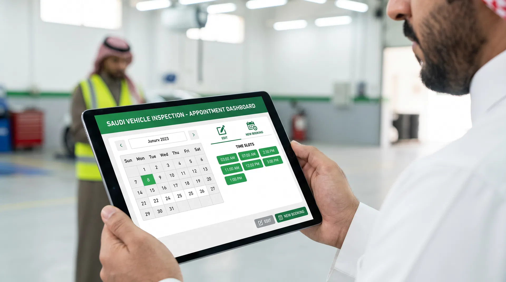 إدارة مواعيد الفحص