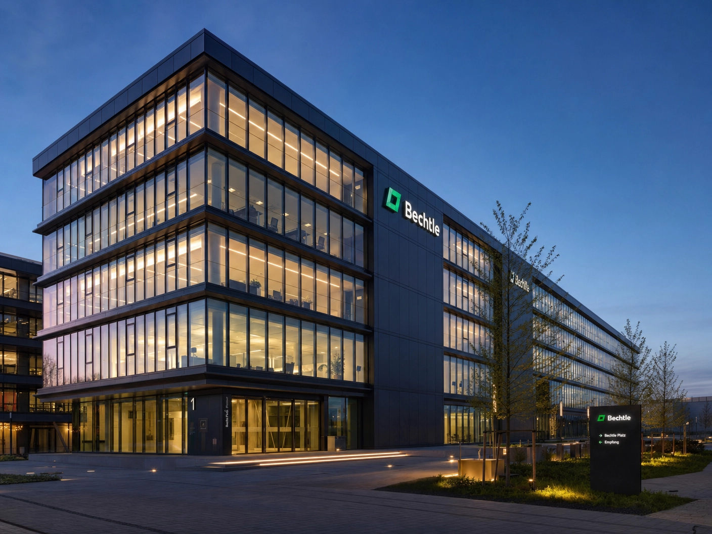 Modernes Gewerbegebäude