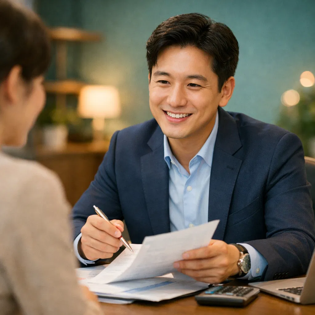 전문 상담사 상담 장면