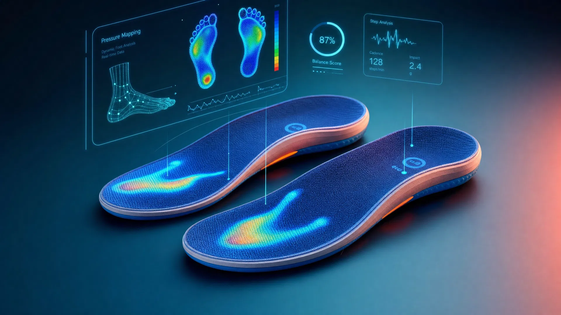 AI-powered children's insoles with biomechanical data visualization