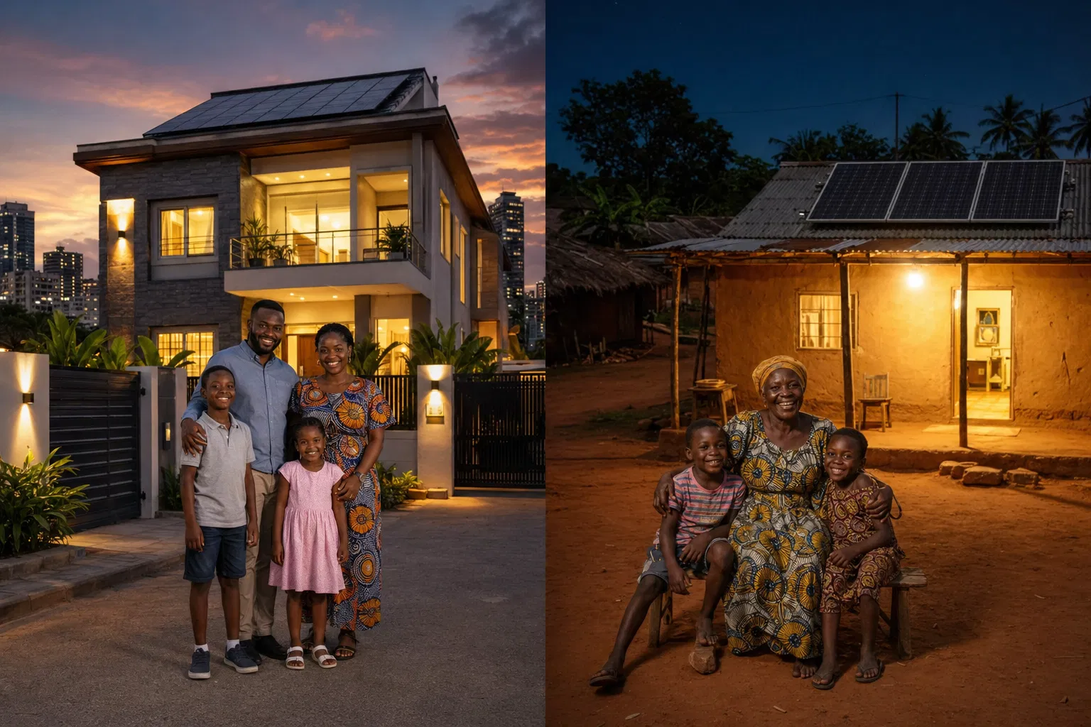 Particuliers — maisons électrifiées en zones urbaine et rurale ivoiriennes