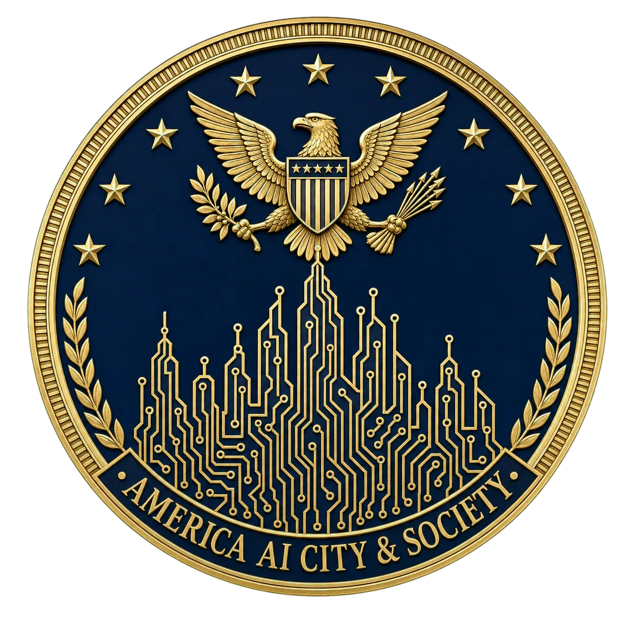 America AI City & Society Official Seal