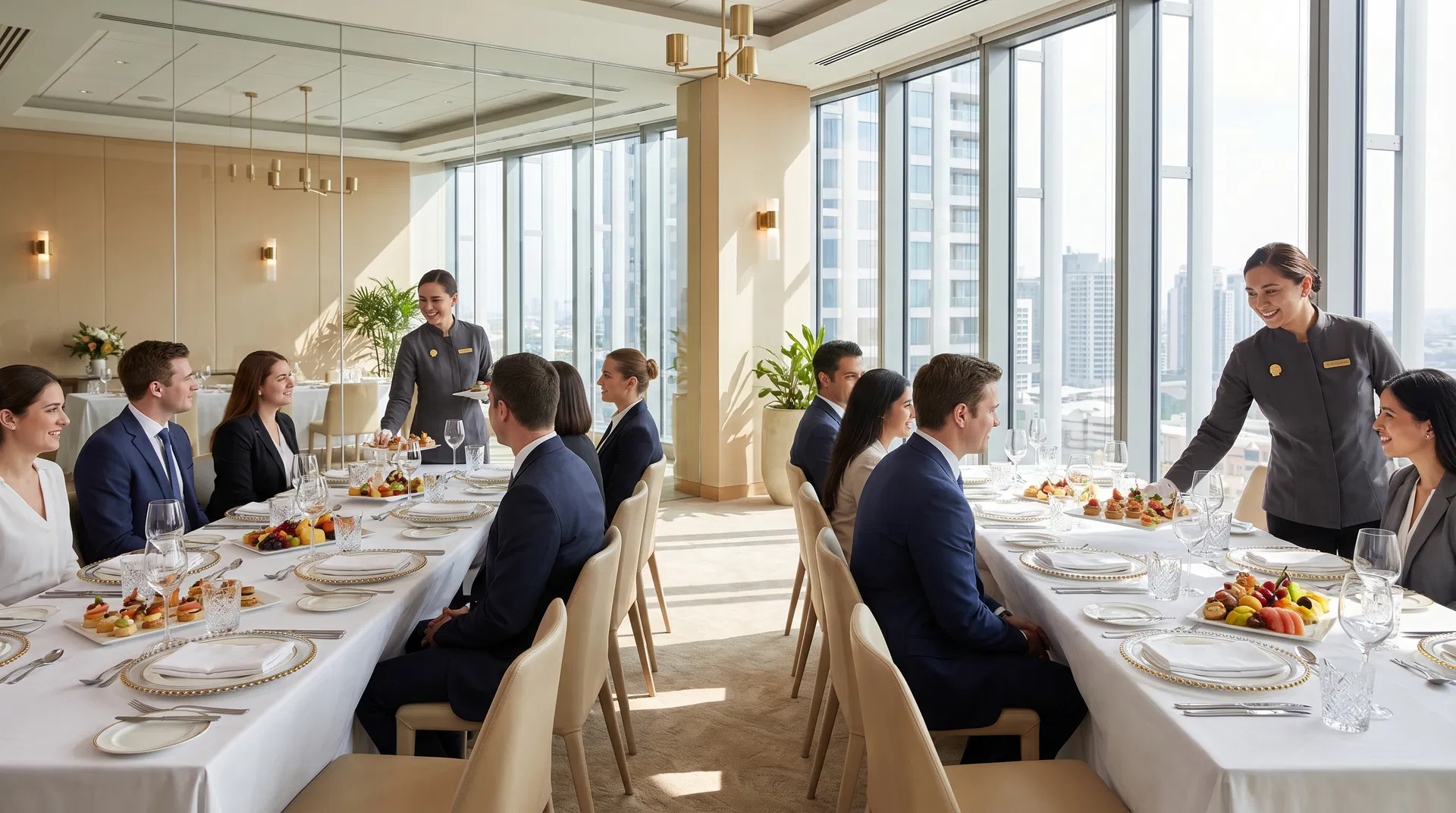 Corporate catering event