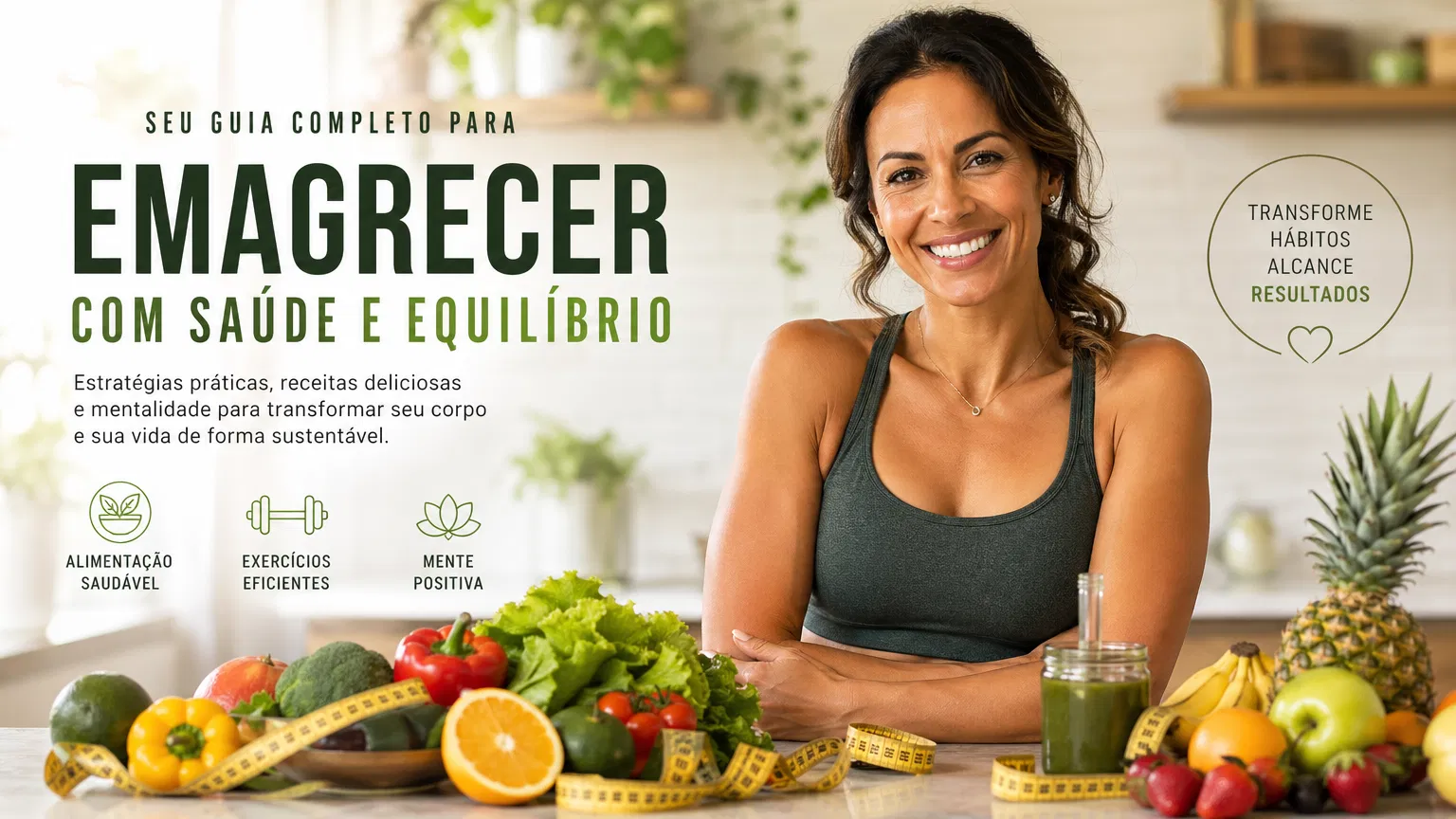 Mulher saudável e feliz