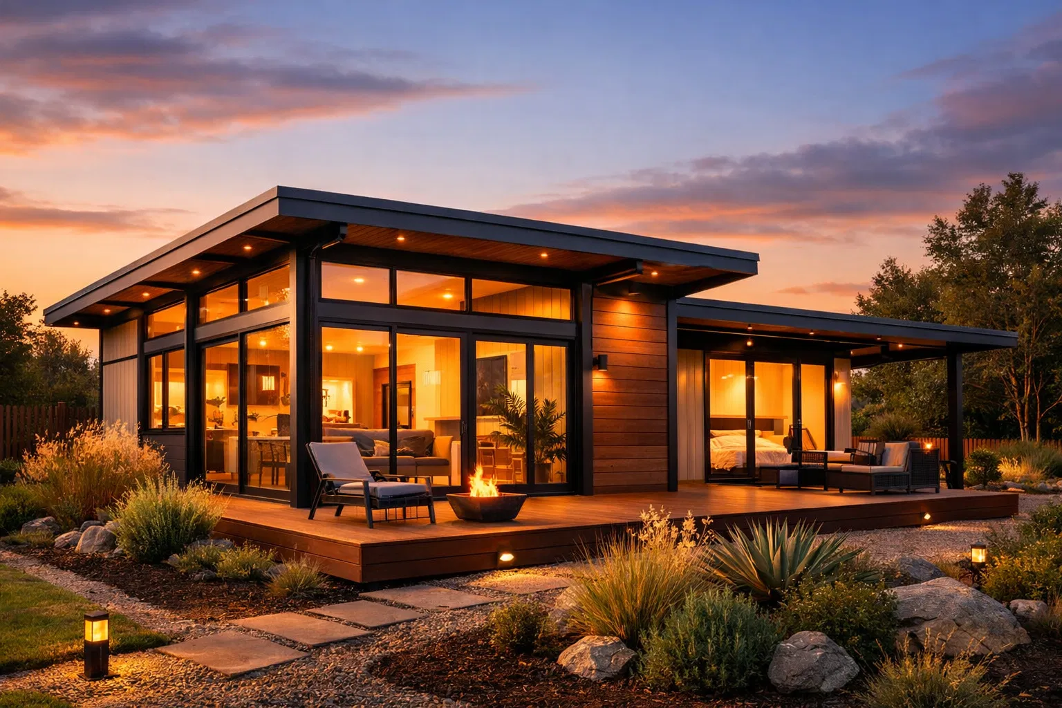 Evening exterior