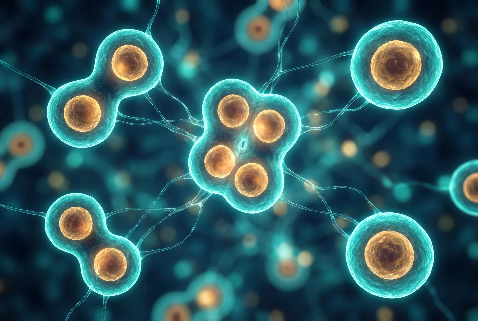 Regenerative cellular activity under advanced microscopy