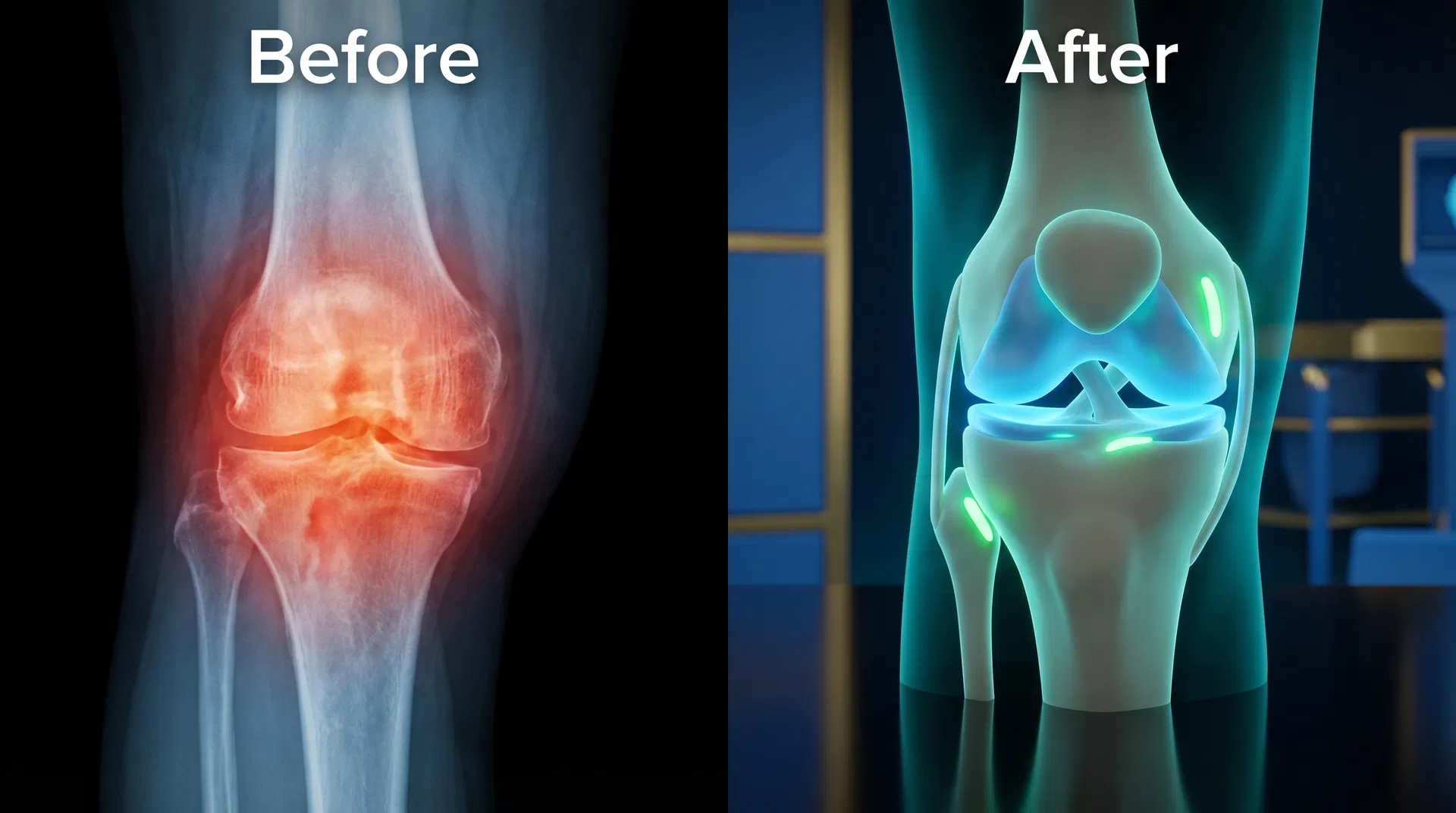 Before and after: Regenerative Joint Therapy