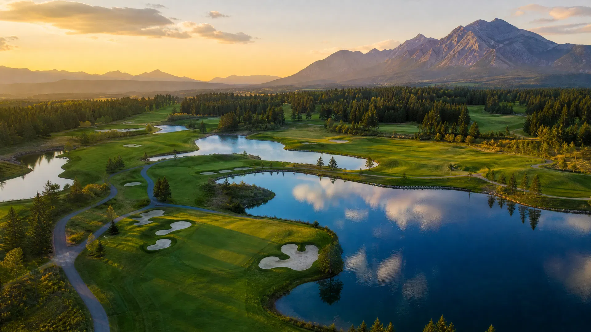 Championship golf course designed by Great Outdoors Landscaping