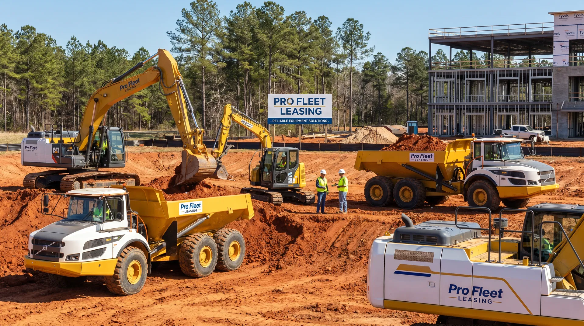 Construction Site with Pro Fleet Equipment