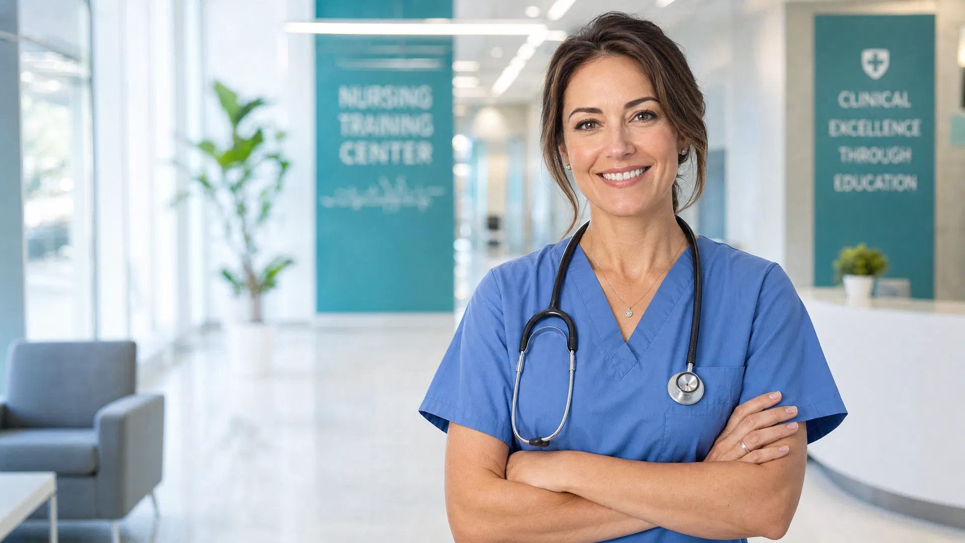 Professional CNA nurse at Universal Care training facility in Albuquerque NM