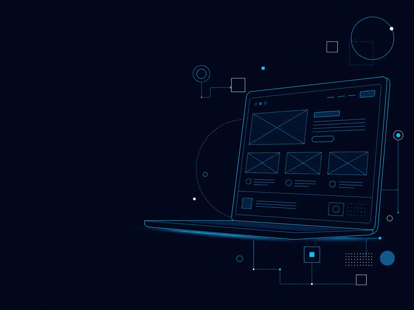 Website design illustration