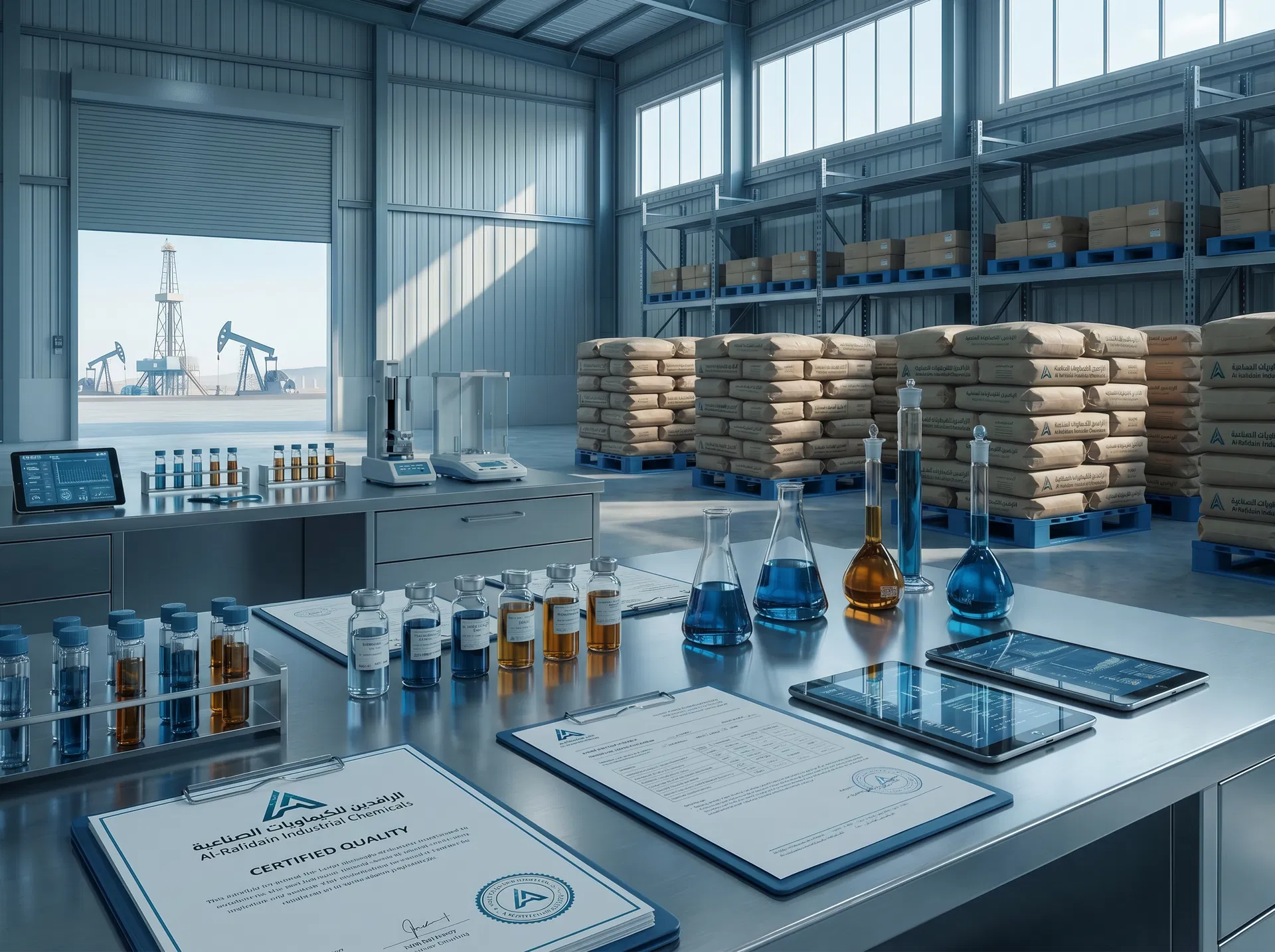 جودة واعتمادية في توريد المواد الكيميائية الصناعية