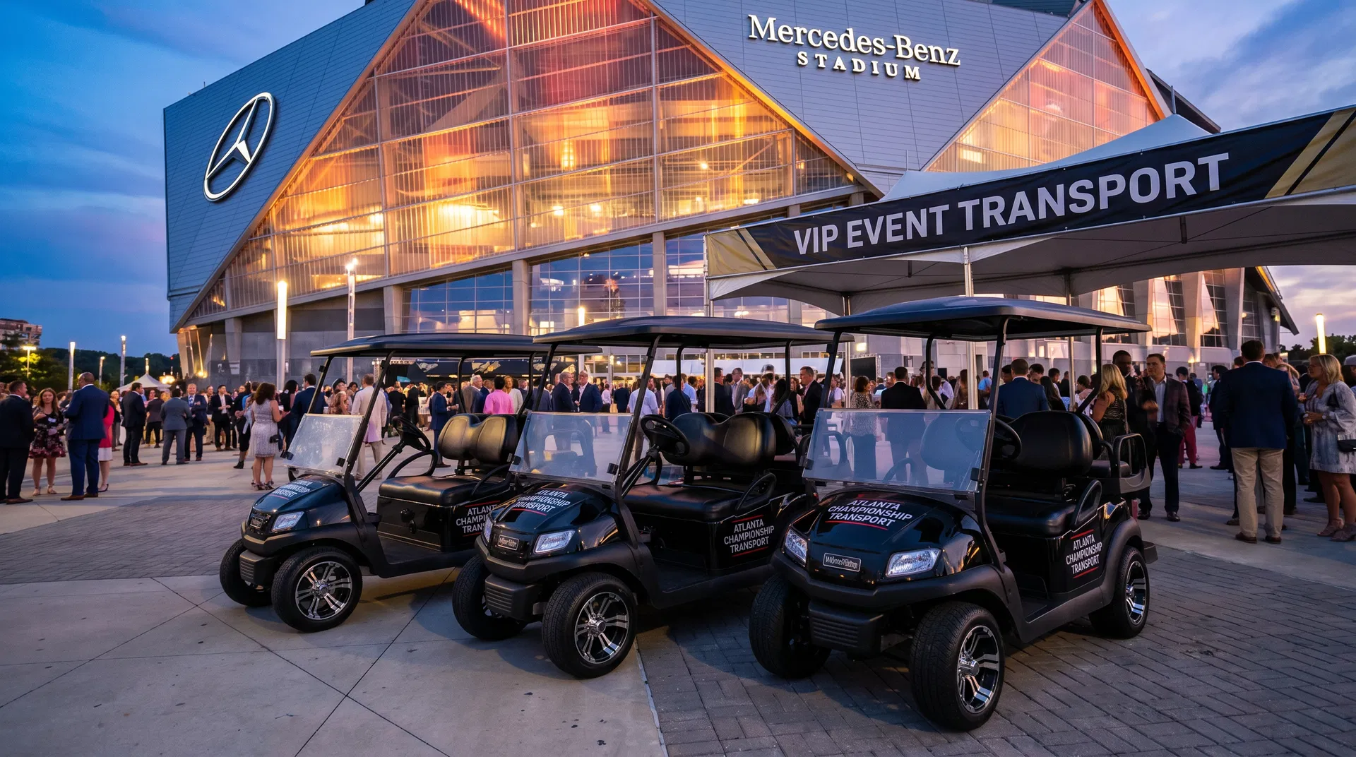 Courier transport electric golf cart Atlanta