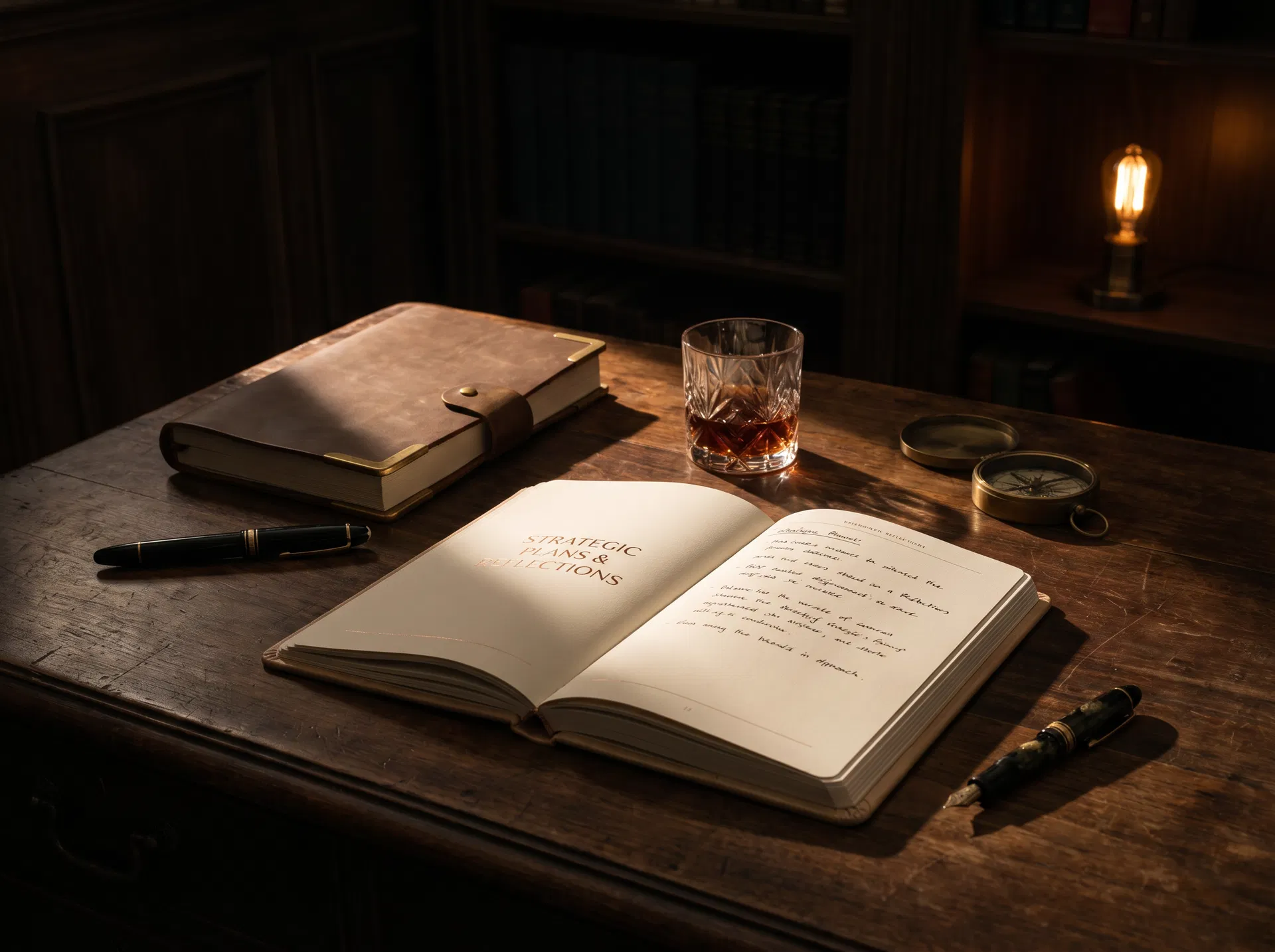 A small cream gift wrapped with rose-gold ribbon