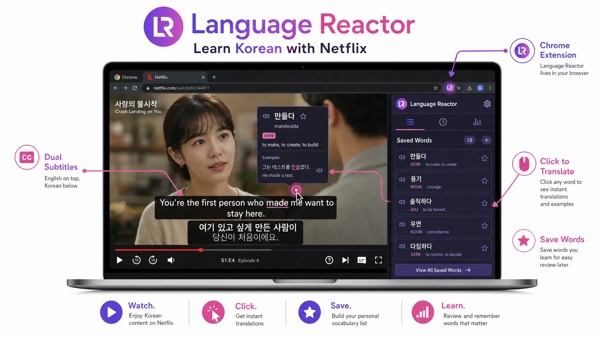 Language Reactor 완벽 사용법 — PC & 모바일 총정리