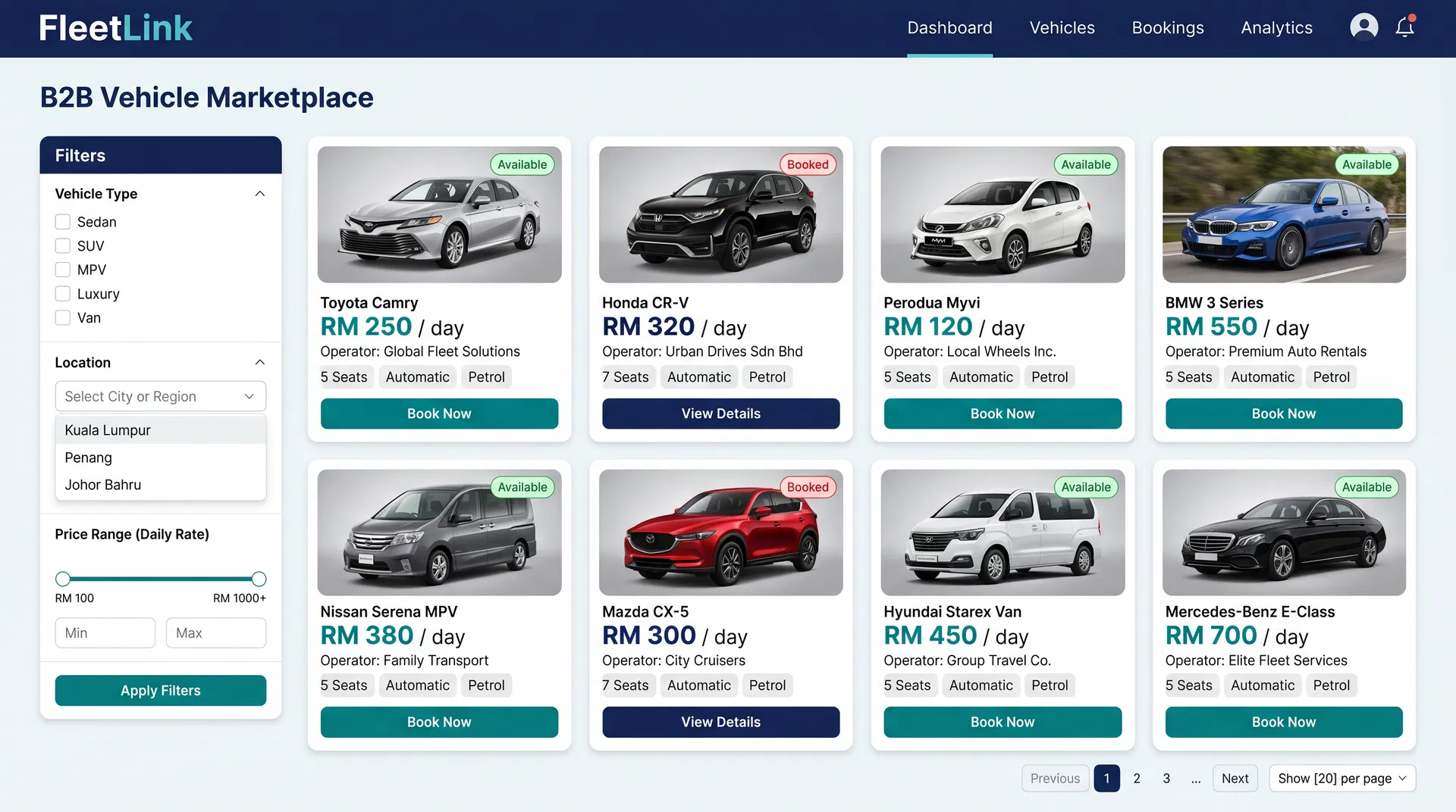 B2B Vehicle Marketplace