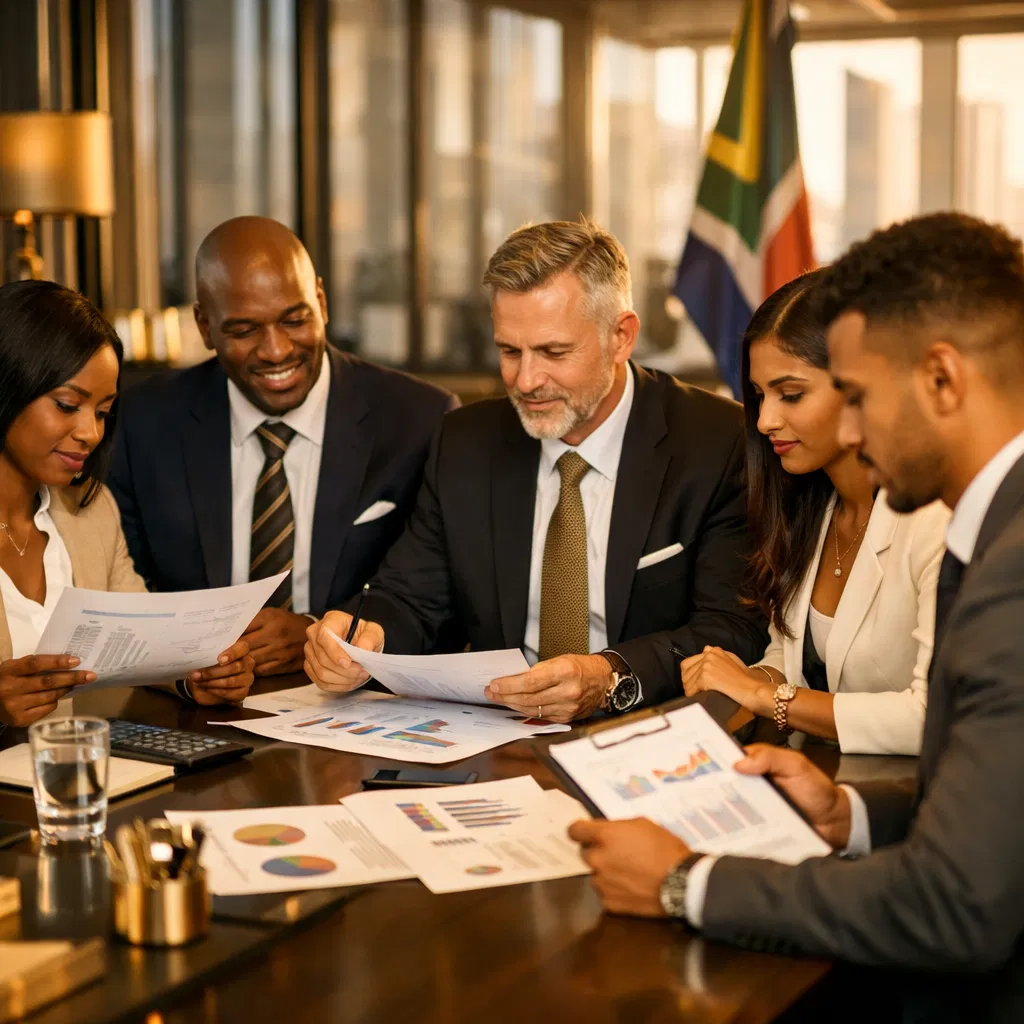 Peo Global professional team reviewing financial documents