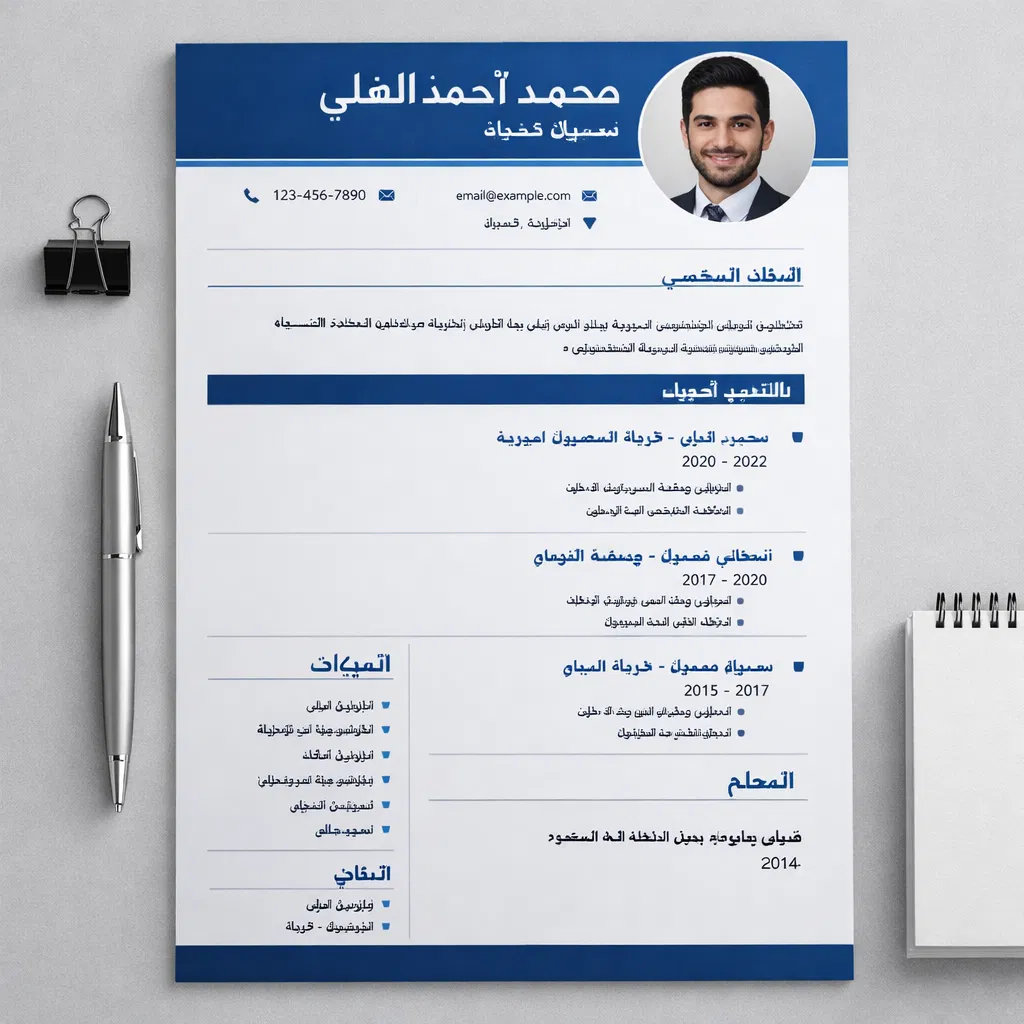 سيرة ذاتية احترافية - نمط حديث