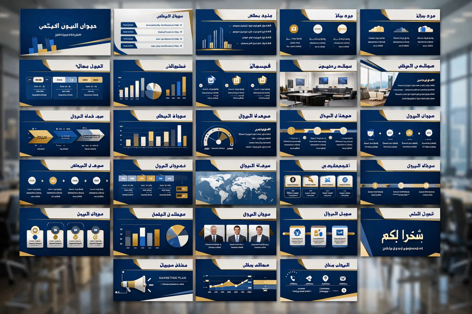 قالب عرض تقديمي للأعمال