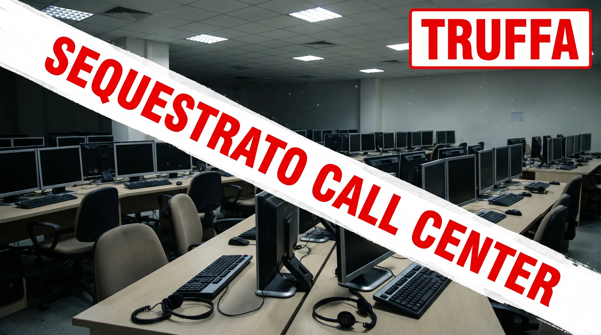 Sala call center sequestrata dall'Europol — 455 dipendenti, 50 milioni di fatturato