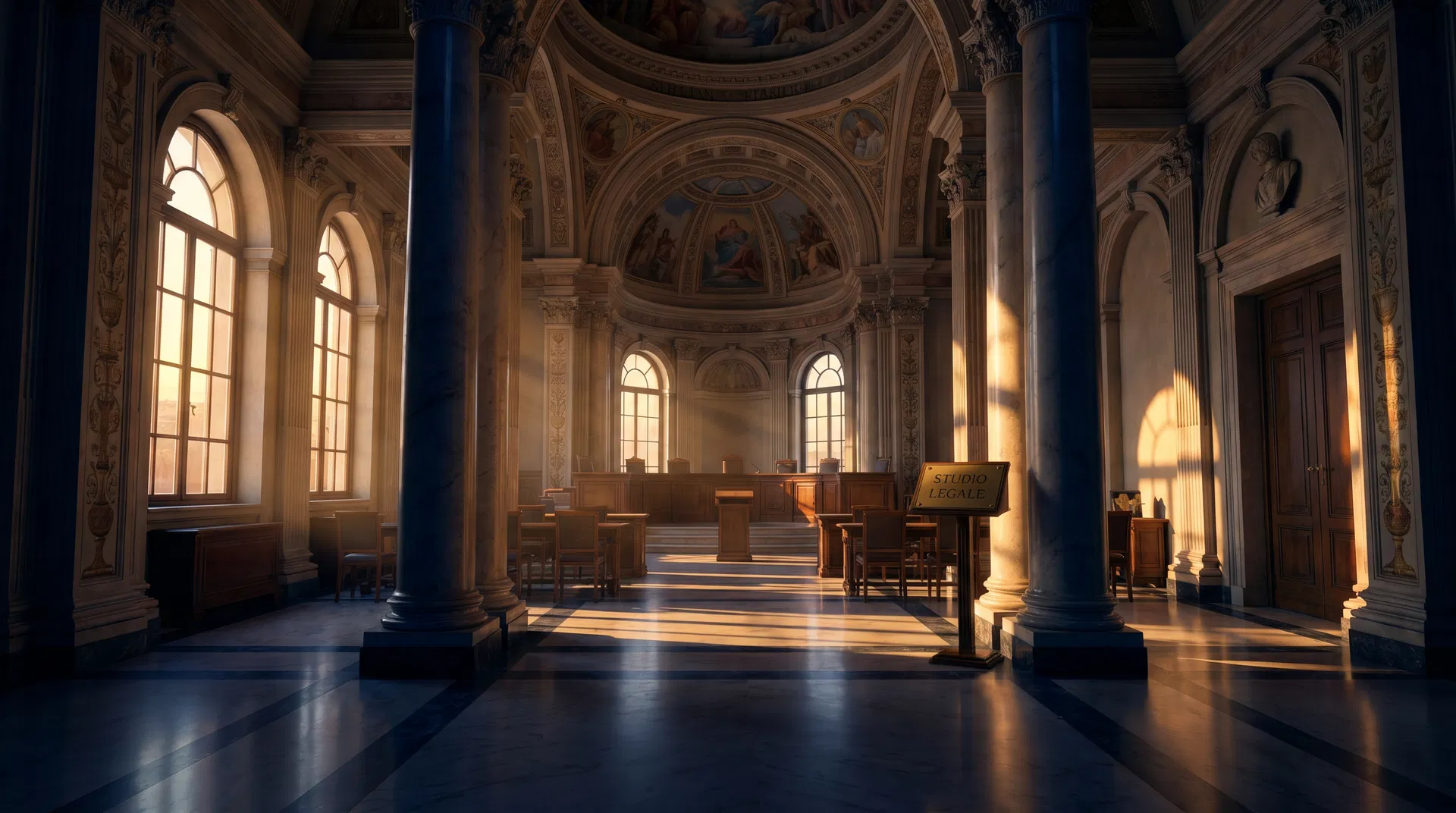 Aula di Tribunale Italiana