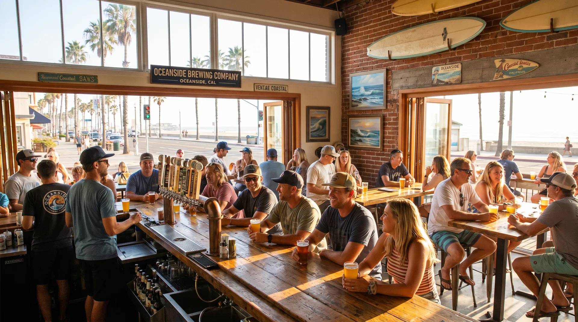Oceanside Brewing Company beach-town taproom in Oceanside California