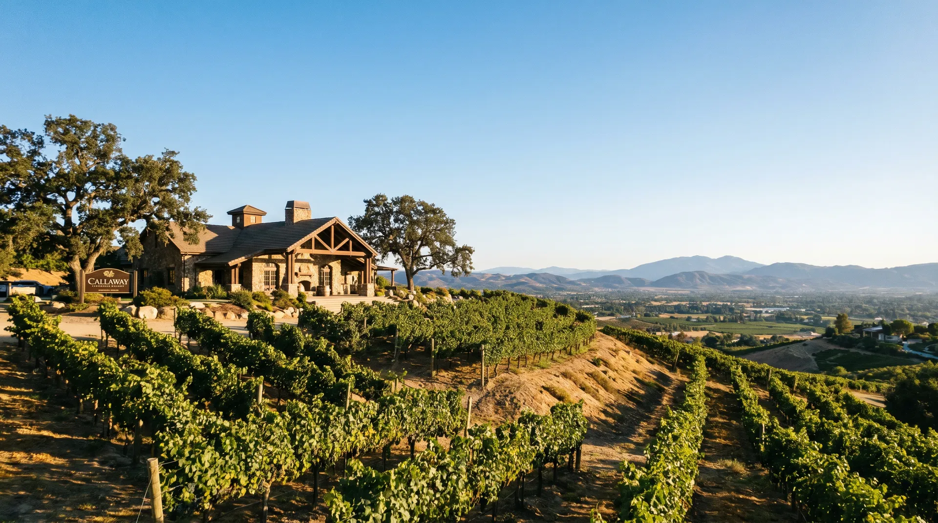 Callaway Vineyard and Winery hilltop tasting room in Temecula