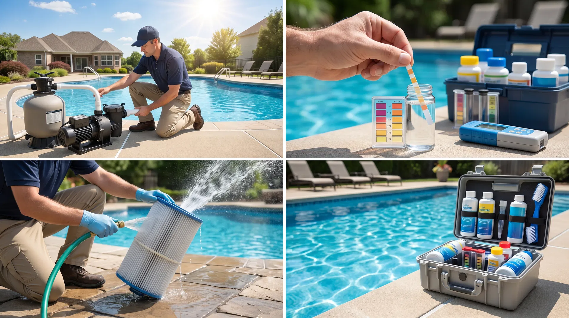 Manutenção da Piscina no Verão: Rotina Completa para Água Perfeita