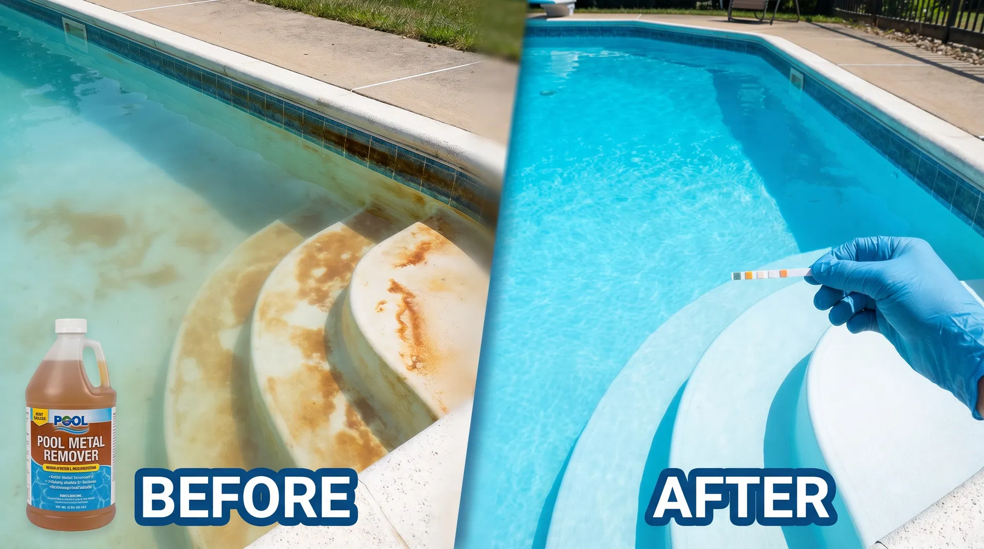 Manchas na Piscina: Como Identificar e Eliminar Metais da Água