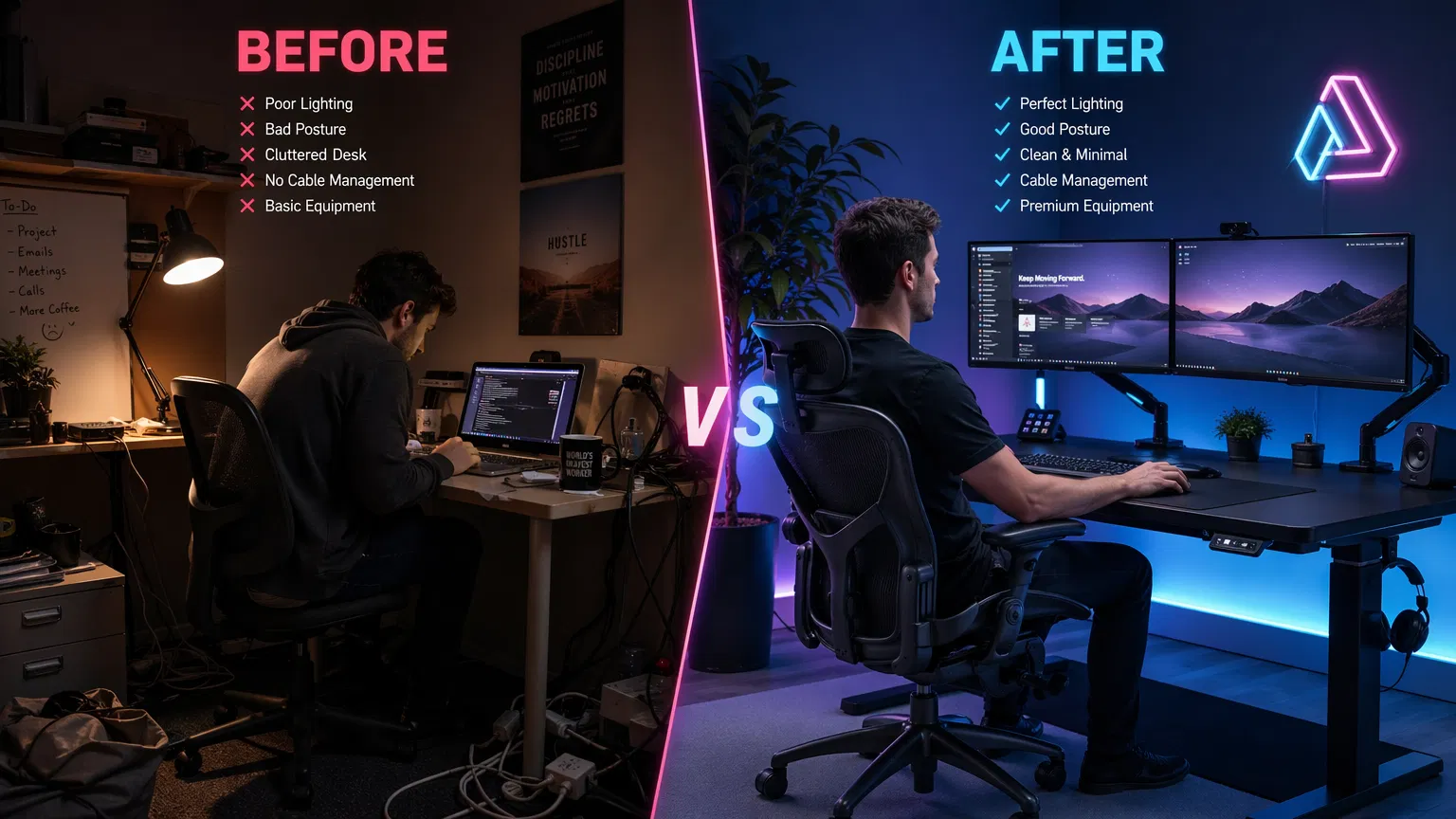 Comparativa antes y después