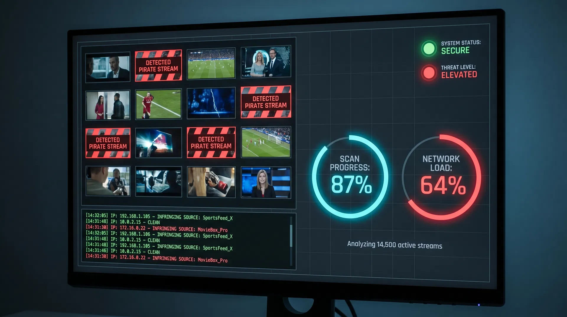 Live monitoring interface