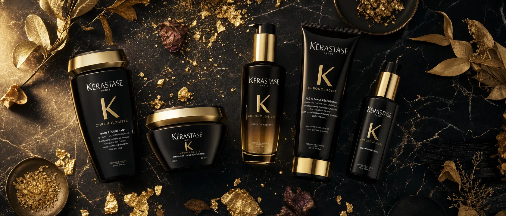 Luxury hair care products collection