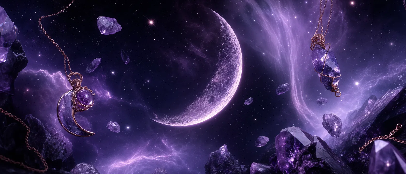 Celestial jewelry in cosmic space