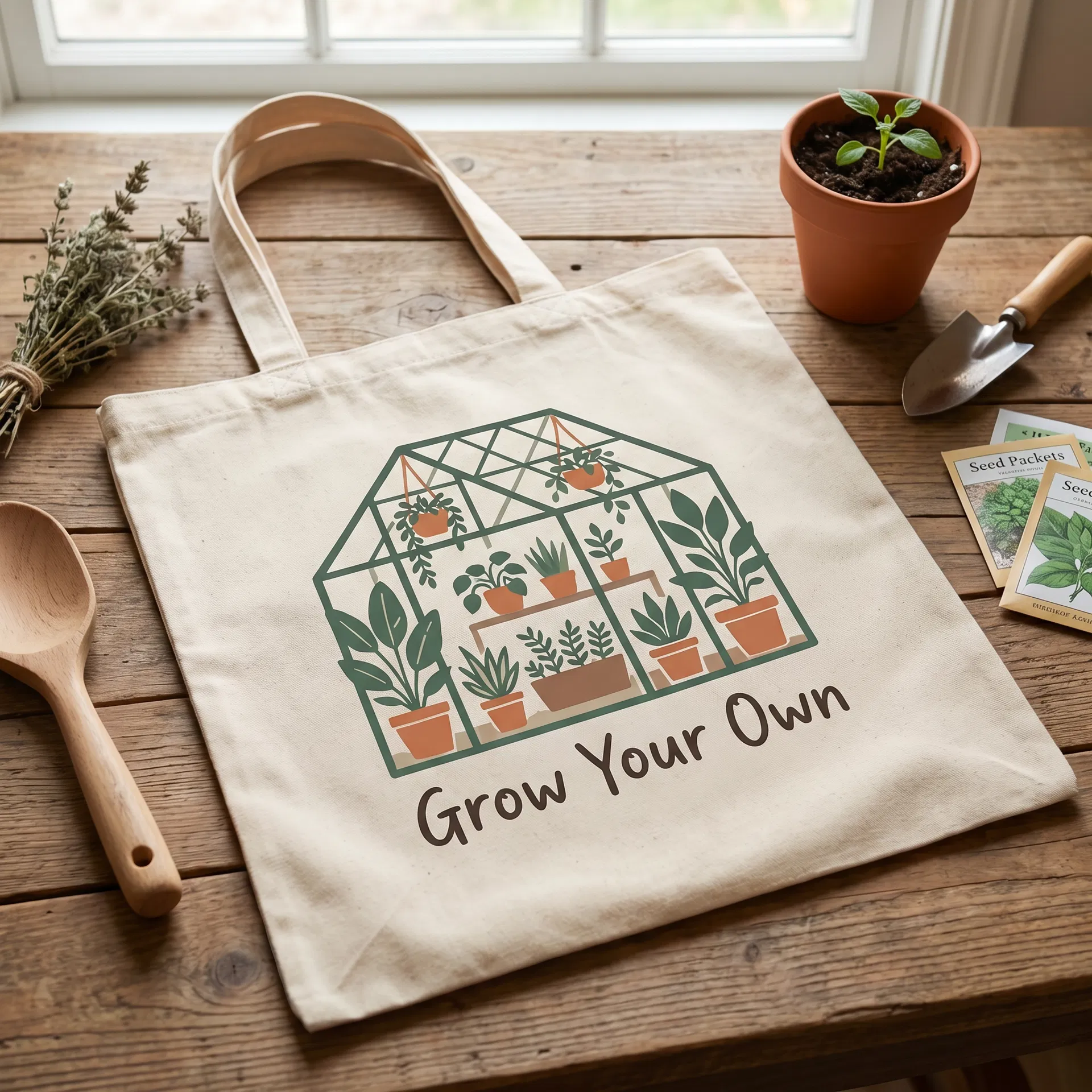 Grow Your Own Canvas Tote