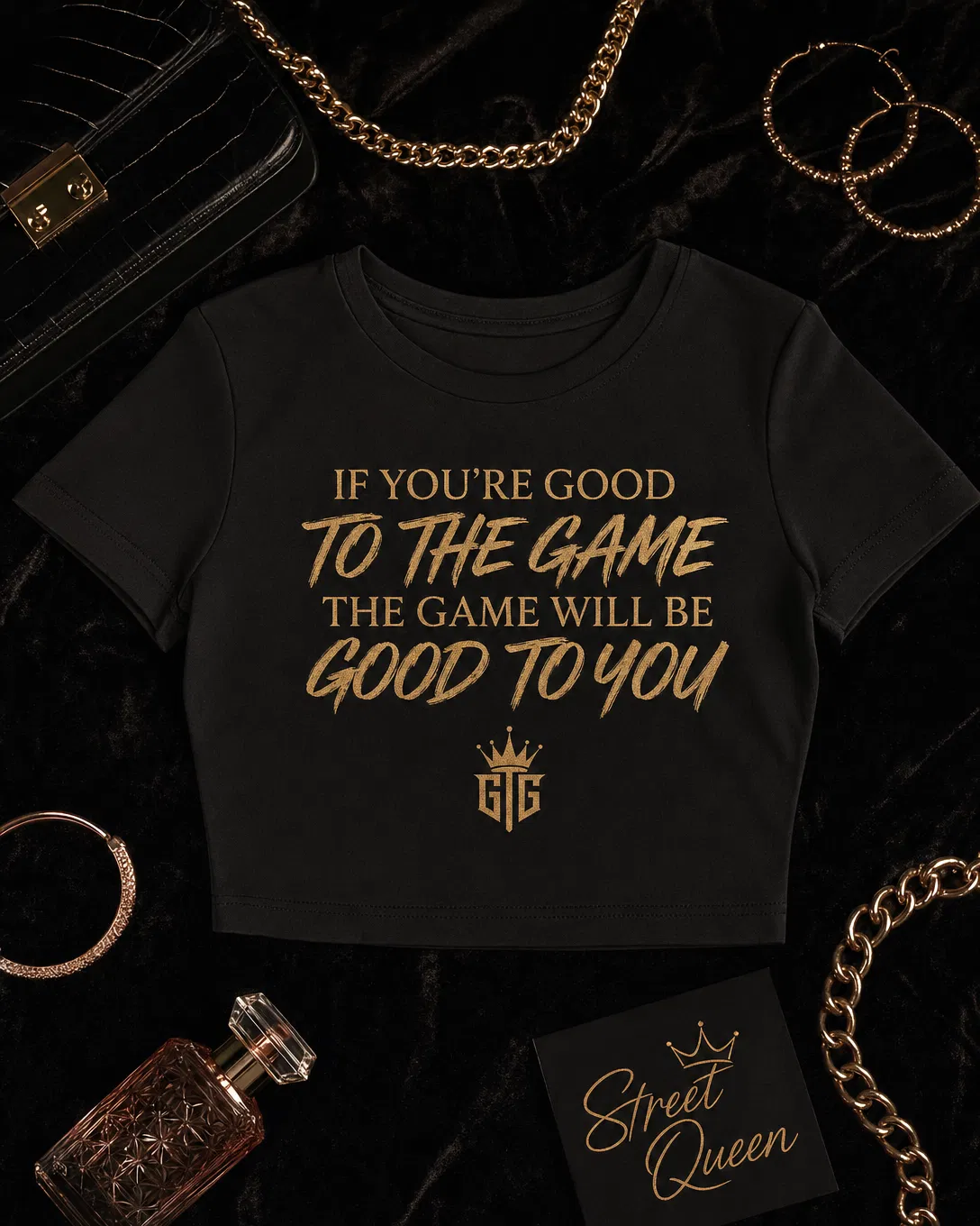 Good To The Game Crop Top