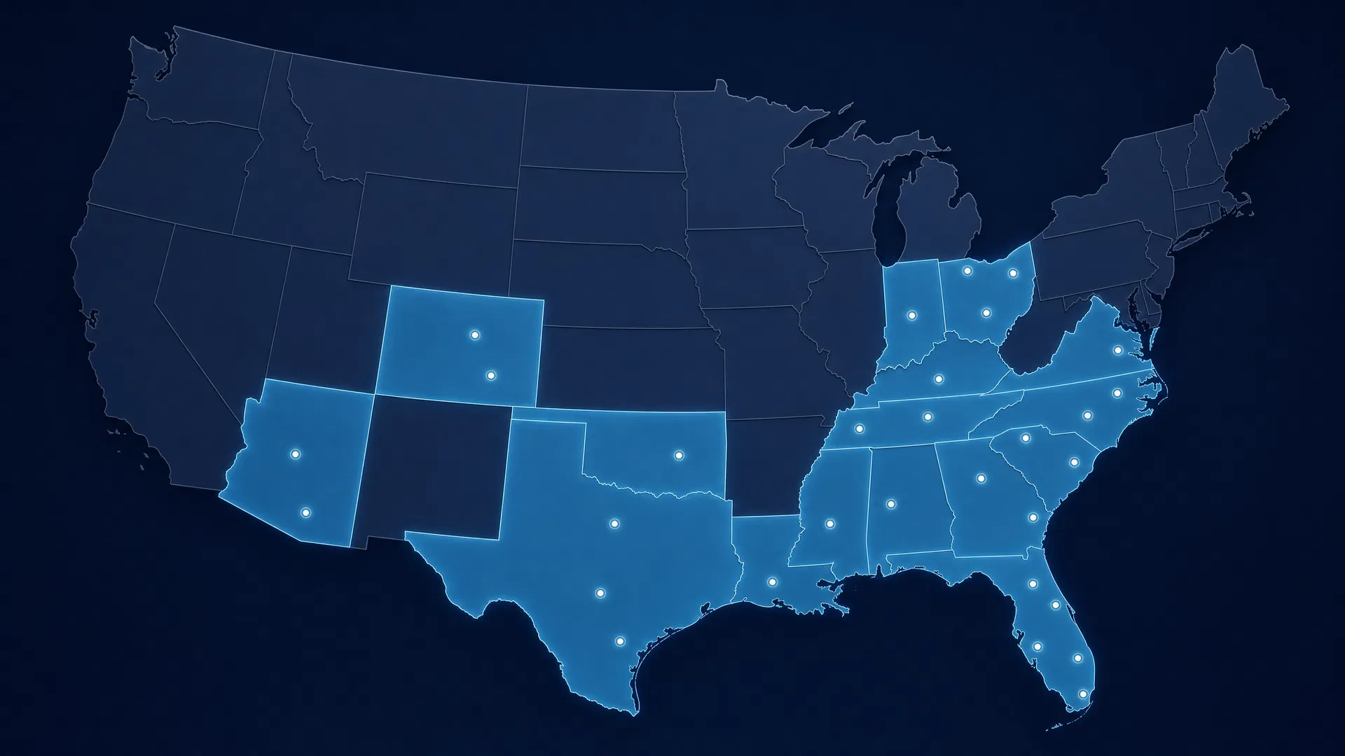 Vivid Group National Reach Map