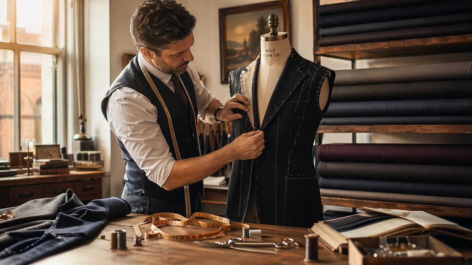 Master tailor at work