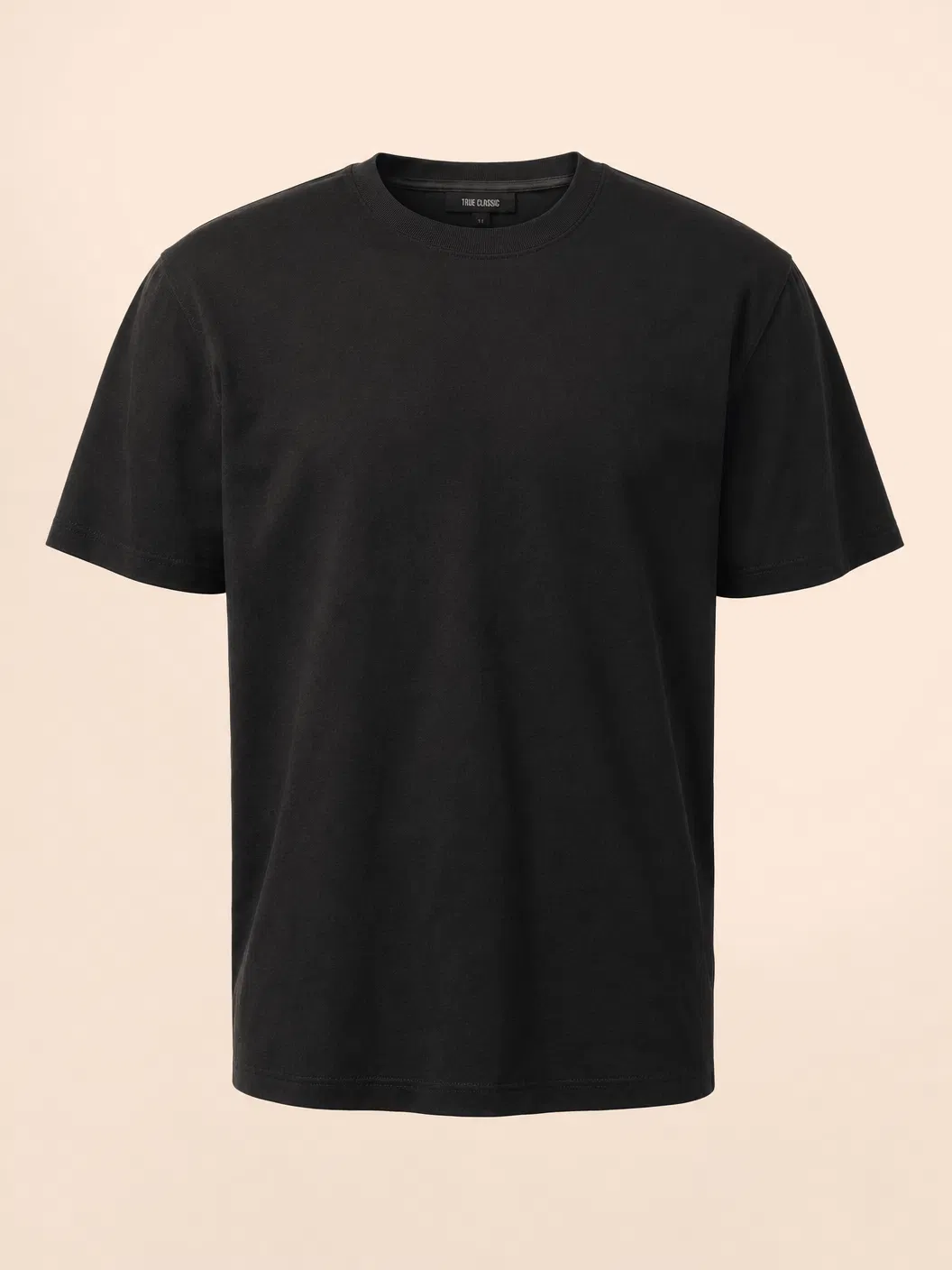 黑色重磅修身T恤
