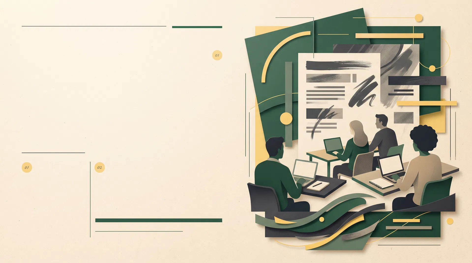 Ilustração editorial de pessoas estudando em uma plataforma educacional