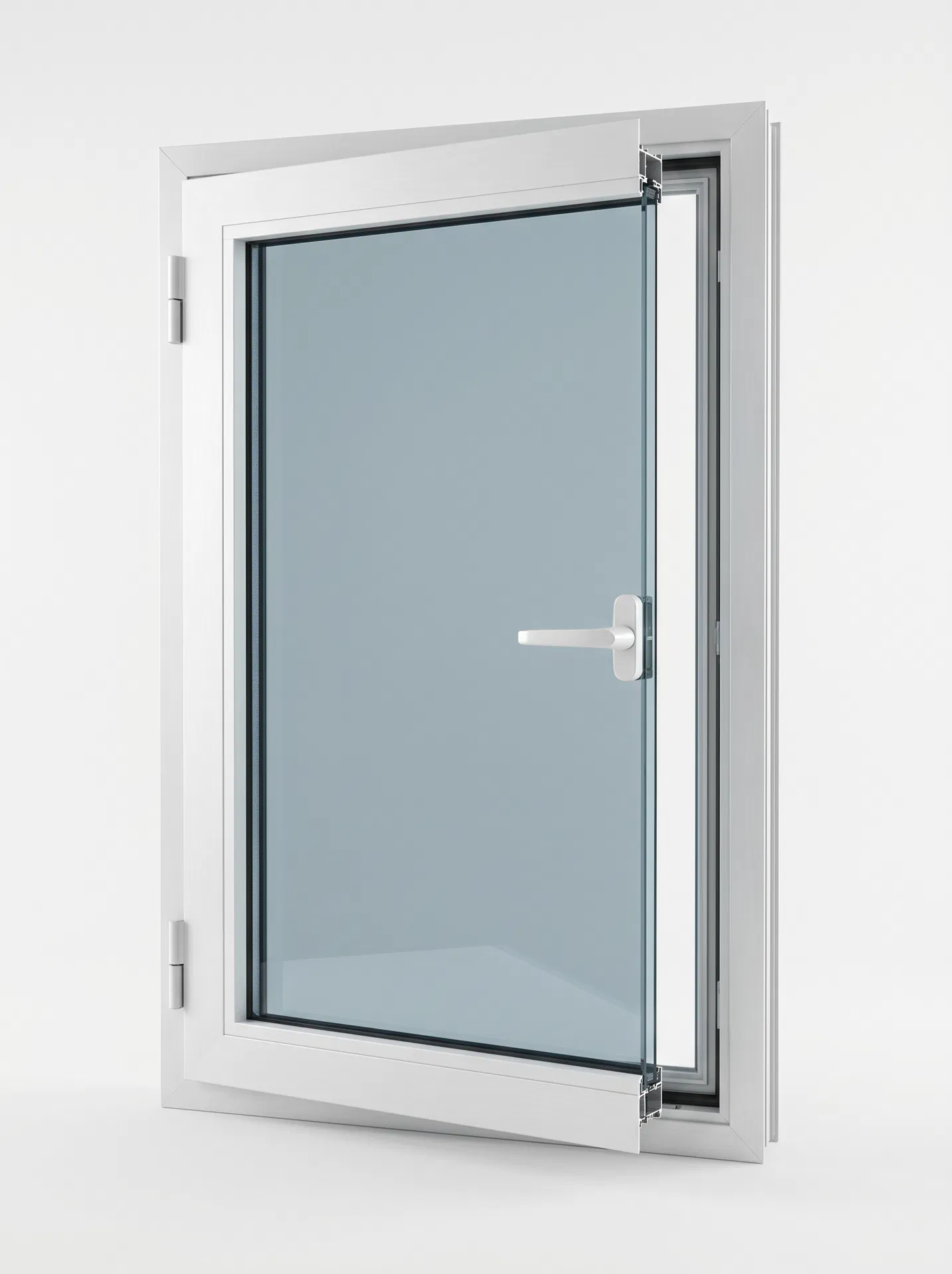 Casement Impact Window — White Frame