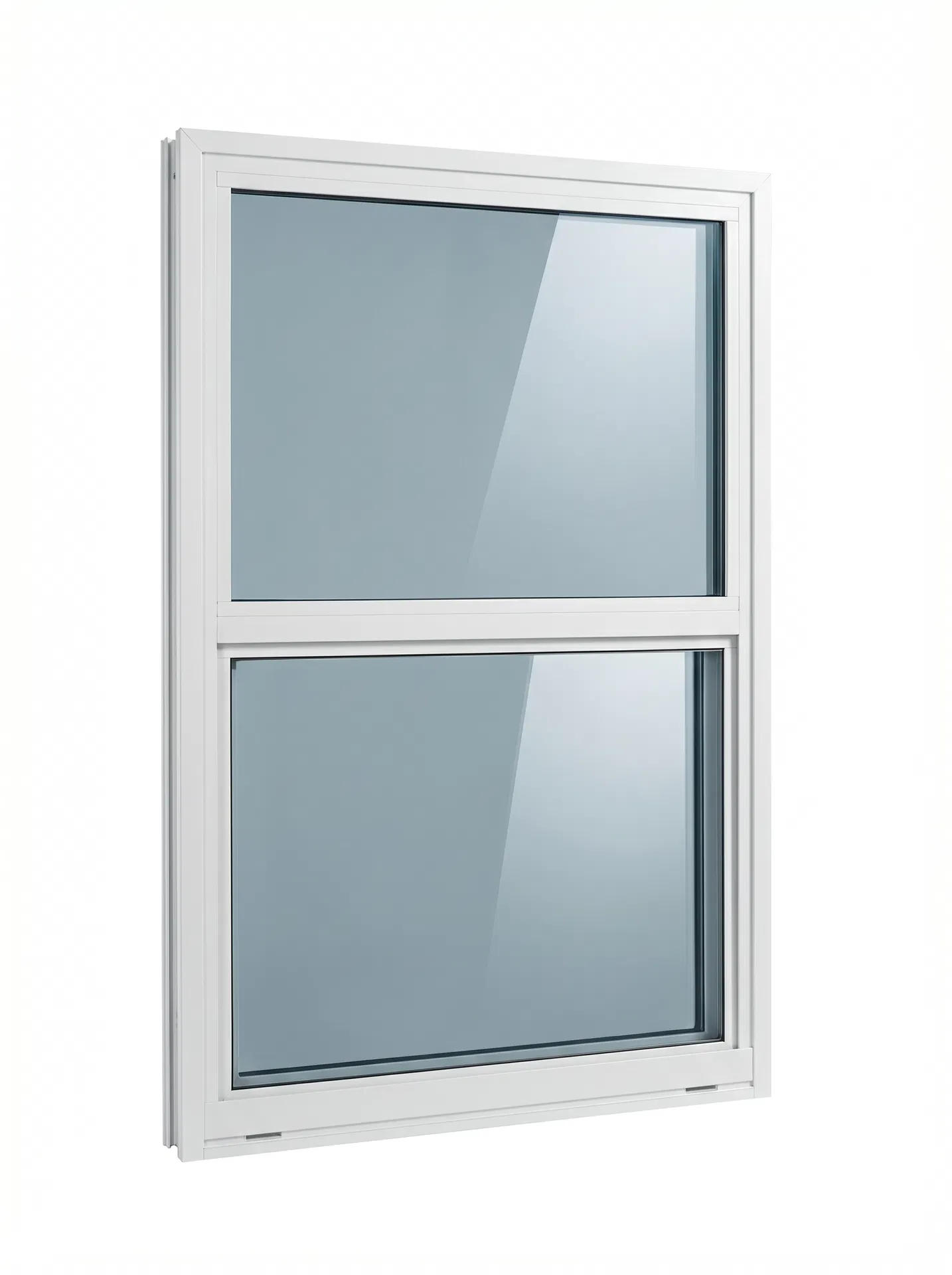 Single Hung Impact Window — White Frame