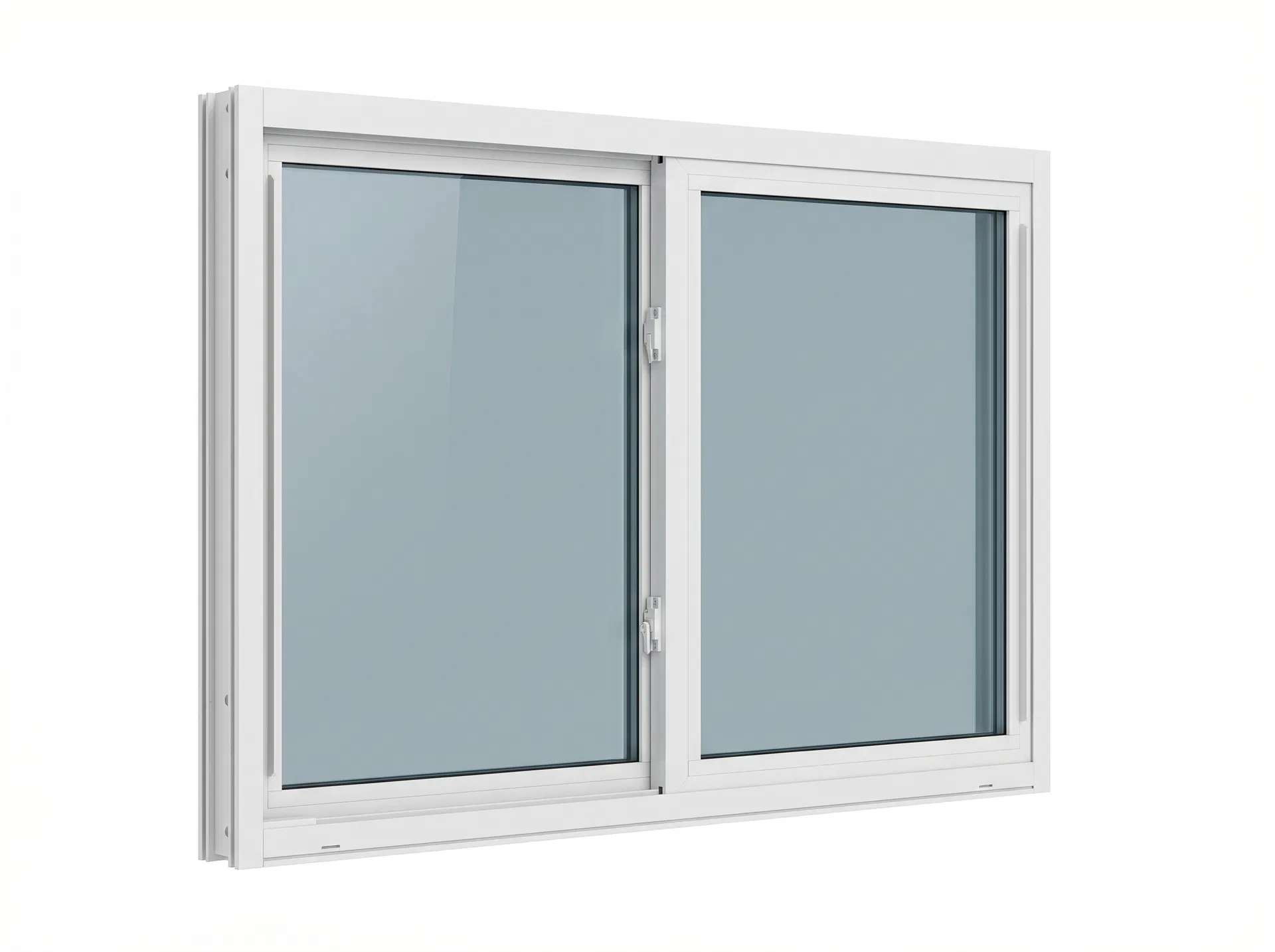 Sliding Impact Window — White Frame