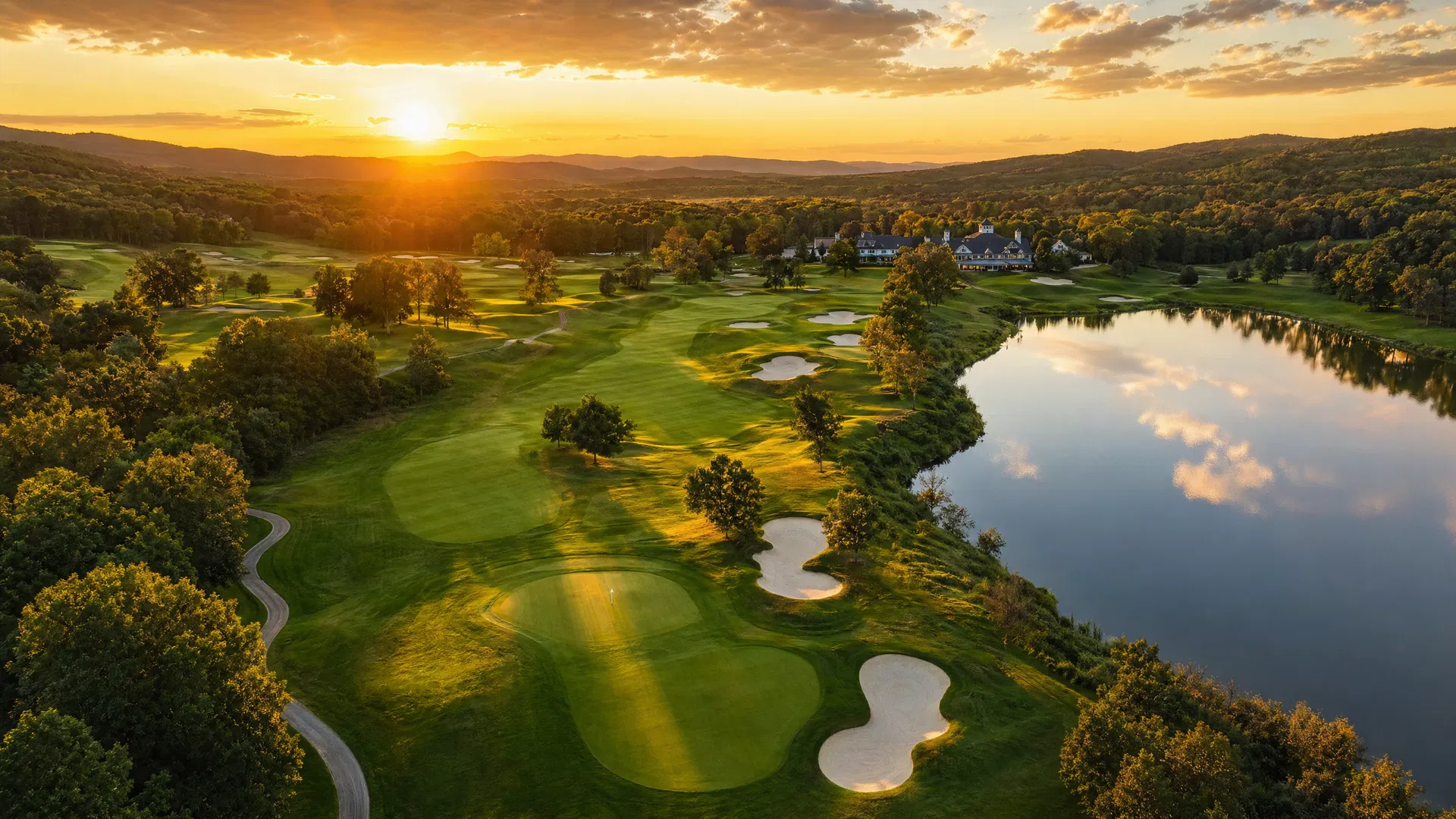 Golf course aerial