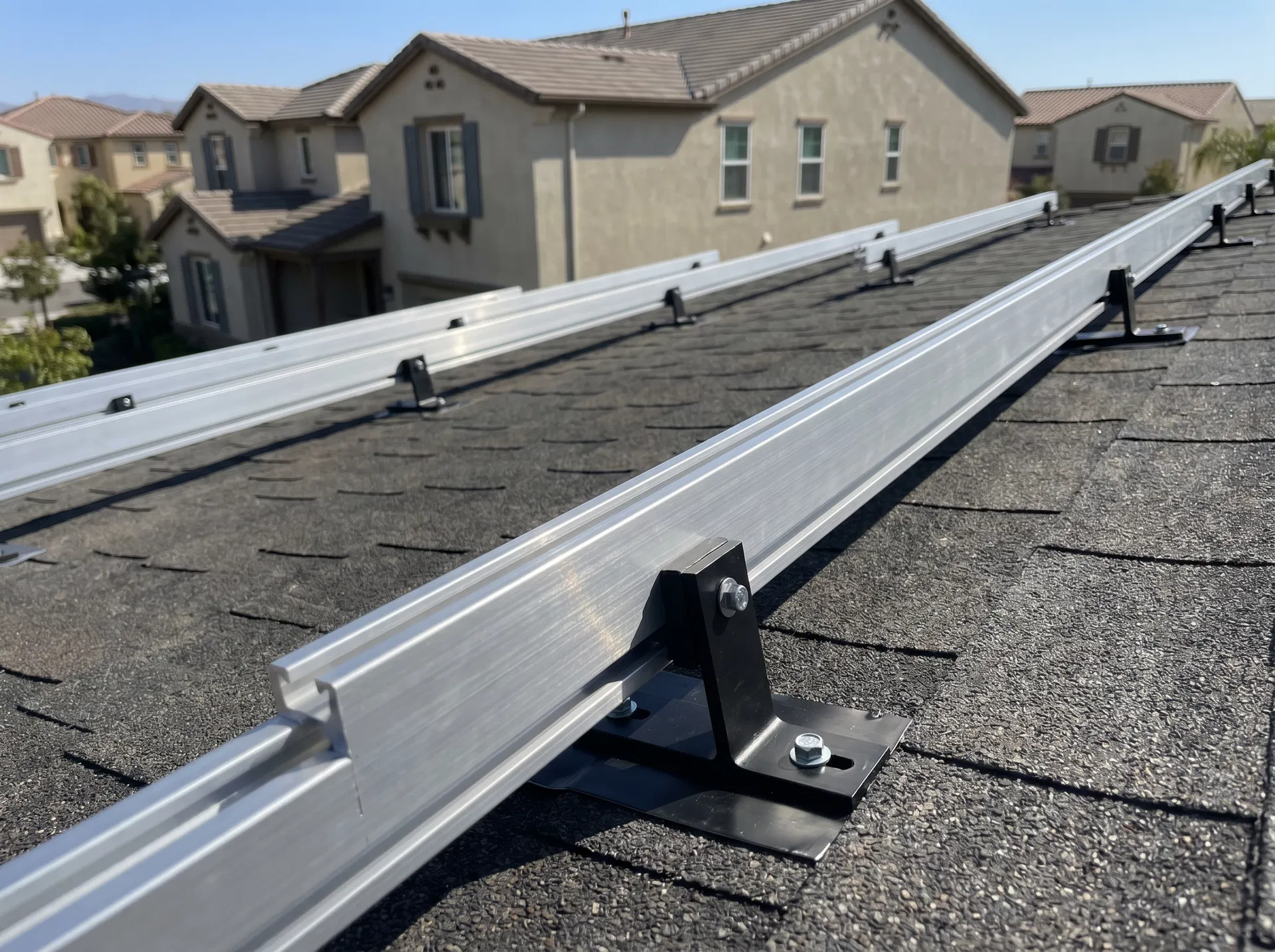 IronRidge racking system on residential roof
