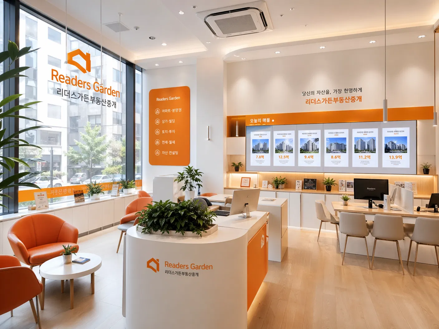 리더스가든부동산 사무실
