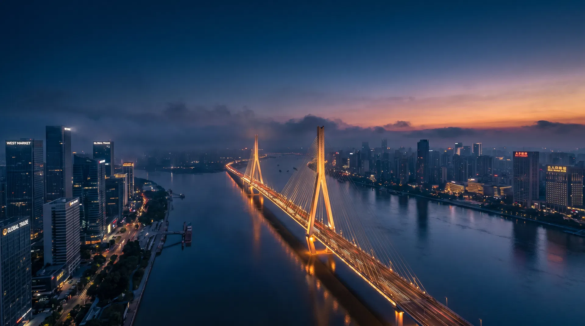 Global bridge connecting markets