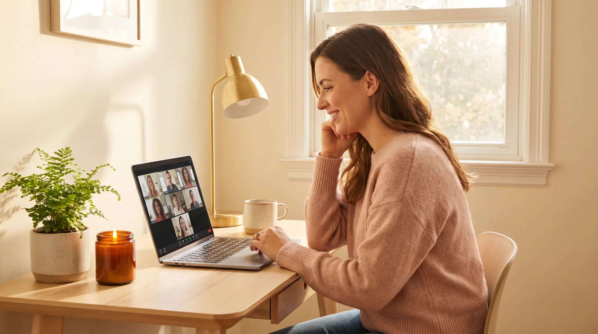 Virtual coaching session via Zoom