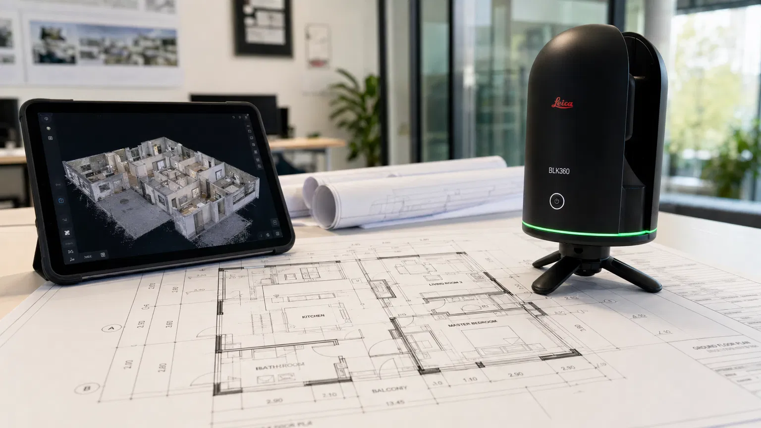 Professionelle Gebäudeplanerstellung mit 3D-Laserscanning